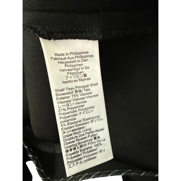 J. Crew Patrick Patch Pocket Italian Fabric Luxe Ponte Blazer Black Size 4 - Picture 9 of 11